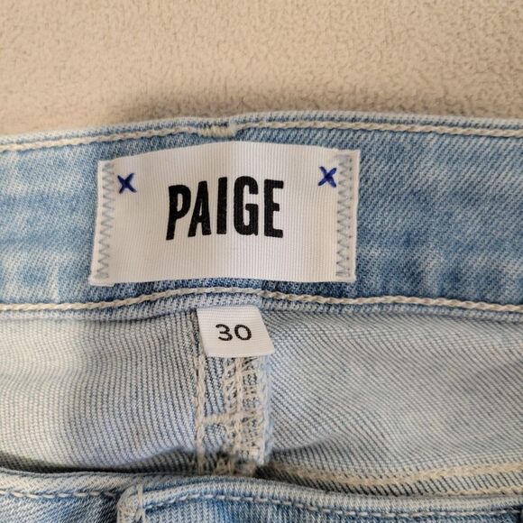 Paige Verdugo Ankle Jeans Mid Rise Size 30 Distressed - Picture 3 of 8